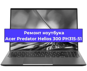 Чистка от пыли и замена термопасты на ноутбуке Acer Predator Helios 300 PH315-51 в Тюмени